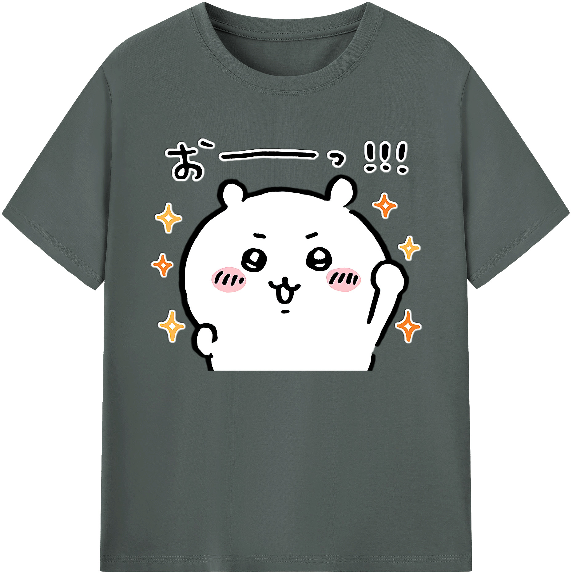 （画像用） ちいかわ ちいかわ Chii-kawa chiikawa 綿100％ メンズ半袖Tシャツ｜肌触りやわらか＆通気性